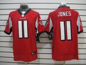 Nike Falcons #11 Julio Jones Red Team Color Men's Stitched NFL Elite Jersey