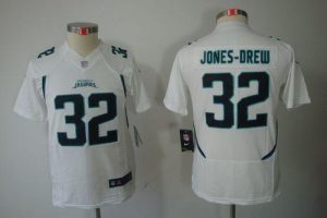 Nike Jaguars #32 Maurice Jones-Drew White Youth Embroidered NFL Limited Jersey