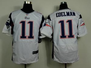 Nike Patriots #11 Julian Edelman White Men's Stitched NFL Elite Jersey