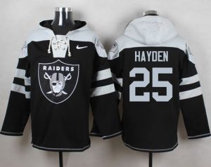 Nike Raiders #25 D.J. Hayden Black Player Pullover NFL Hoodie
