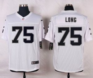 Nike Raiders #75 Howie Long White Men's Stitched NFL Elite Jersey