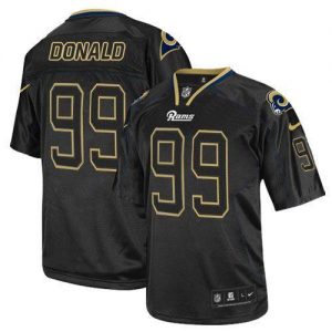 Nike Rams #99 Aaron Donald Lights Out Black Men's Stitched NFL Elite Jersey
