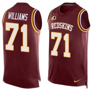 Nike Redskins #71 Trent Williams Burgundy Red Team Color Men's Stitched NFL Limited Tank Top Jersey