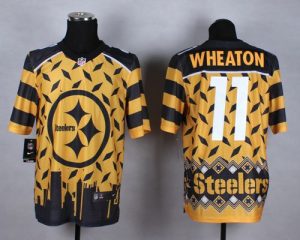 Nike Steelers #11 Markus Wheaton Gold Men's Stitched NFL Elite Noble Fashion Jersey