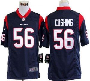 Nike Texans #56 Brian Cushing Navy Blue Team Color Men's Embroidered NFL Game Jersey