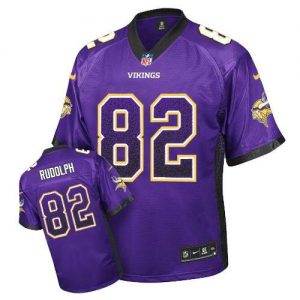 Nike Vikings #82 Kyle Rudolph Purple Team Color Men's Embroidered NFL Elite Drift Fashion Jersey