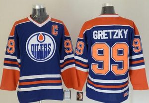Oilers #99 Wayne Gretzky Light Blue CCM Throwback Stitched NHL Jersey