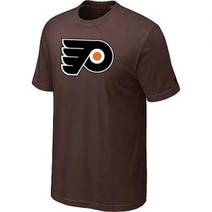 Philadelphia Flyers Big & Tall Logo Brown NHL T-Shirts