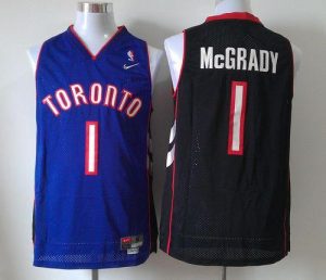 Raptors #1 Tracy Mcgrady Black Purple Nike Throwback Stitched NBA Jersey