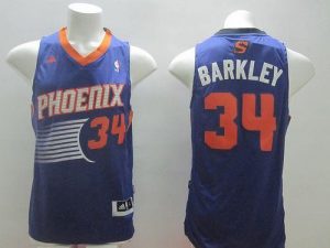 Revolution 30 Suns #34 Charles Barkley Purple Stitched NBA Jersey