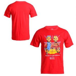 All Star Kobe Bryant & LeBron James Red NBA T-Shirts