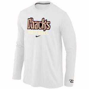 Arizona Diamondbacks Crimson Long Sleeve MLB T-Shirt White