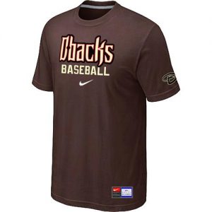 Arizona Diamondbacks Nike Short Sleeve Practice MLB T-Shirts Brown