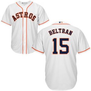 Astros #15 Carlos Beltran White Cool Base Stitched Youth MLB Jersey