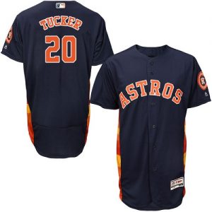Astros #20 Preston Tucker Navy Blue Flexbase Authentic Collection Stitched MLB Jersey