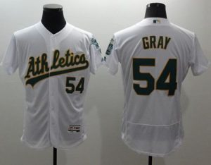 Athletics #54 Sonny Gray White Flexbase Authentic Collection Stitched MLB Jersey