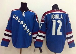 Avalanche #12 Jarome Iginla Blue Third Stitched NHL Jersey