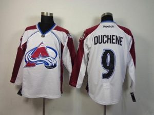 Avalanche #9 Matt Duchene White Stitched NHL Jersey