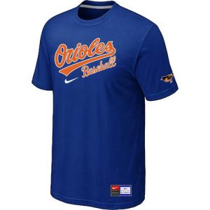 Baltimore Orioles Nike Short Sleeve Practice MLB T-Shirts Blue