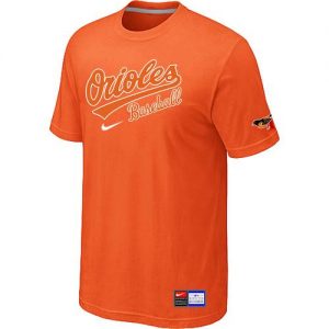 Baltimore Orioles Nike Short Sleeve Practice MLB T-Shirts Orange