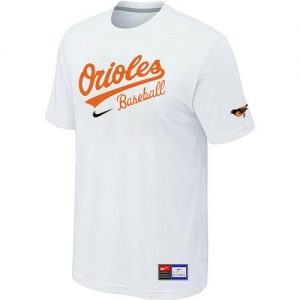 Baltimore Orioles Nike Short Sleeve Practice MLB T-Shirts White