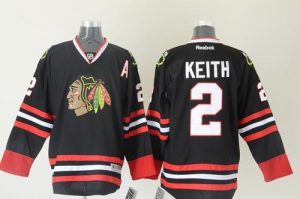 Blackhawks #2 Duncan Keith Black Stitched NHL Jersey