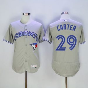 Blue Jays #29 Joe Carter Grey Flexbase Authentic Collection Stitched MLB Jersey