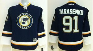 Blues #91 Vladimir Tarasenko Navy Blue Alternate Stitched Youth NHL Jersey