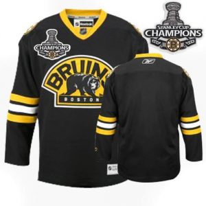 Bruins 2011 Stanley Cup Champions Patch Blank Black Third Embroidered NHL Jersey