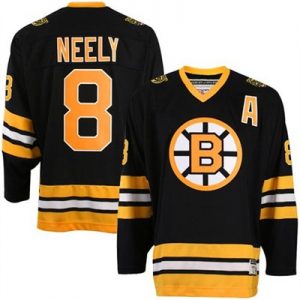 Bruins #8 Cam Neely Embroidered Black NHL Jersey
