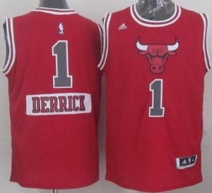 Bulls #1 Derrick Rose Red 2014-15 Christmas Day Stitched NBA Jersey