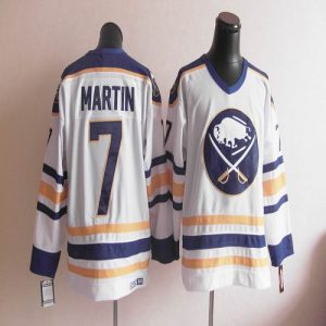 CCM Throwback Sabres #7 Martin White Embroidered NHL Jersey
