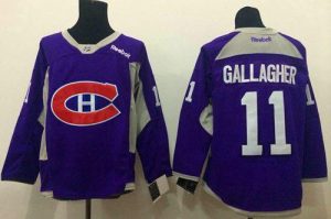 Canadiens #11 Brendan Gallagher Purple Practice Stitched NHL Jersey