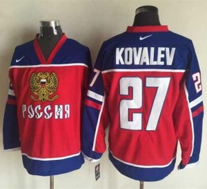 Canadiens #27 Alexei Kovalev Red Blue Nike Stitched NHL Jersey
