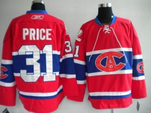 Canadiens #31 Carey Price Embroidered Red New CA NHL Jersey
