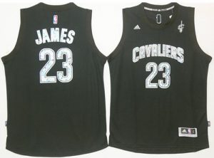 Cavaliers #23 LeBron James Black Diamond Fashion Stitched NBA Jersey