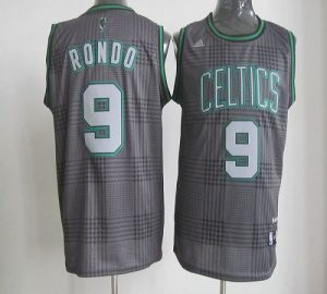 Celtics #9 Rajon Rondo Black Rhythm Fashion Embroidered NBA Jersey