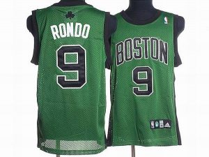 Celtics #9 Rajon Rondo Stitched Green Black Number NBA Jersey