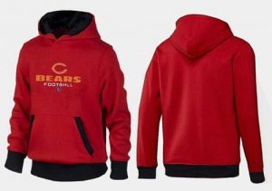 Chicago Bears Critical Victory Pullover Hoodie Red & Black