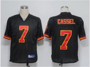Chiefs #7 Matt Cassel Black Stitched NFL Jersey