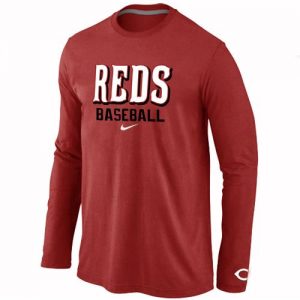 Cincinnati Reds Long Sleeve MLB T-Shirt Red