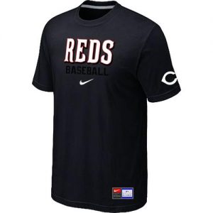 Cincinnati Reds Nike Short Sleeve Practice MLB T-Shirts Black