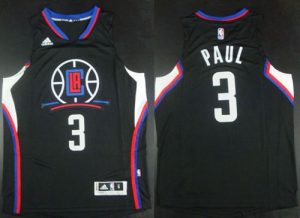 Clippers #3 Chris Paul Black Alternate Stitched NBA Jersey