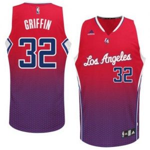 Clippers #32 Blake Griffin Red Resonate Fashion Swingman Embroidered NBA Jersey