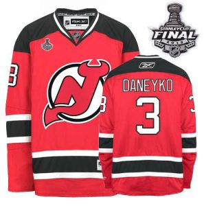 Devils #3 Ken Daneyko 2012 Stanley Cup Finals Red Embroidered NHL Jersey