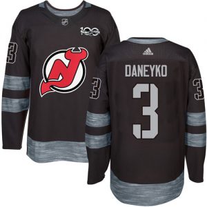 Devils #3 Ken Daneyko Black 1917-2017 100th Anniversary Stitched NHL Jersey