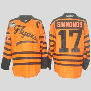 Flyers #17 Wayne Simmonds Orange 2012 Winter Classic Embroidered NHL Jersey