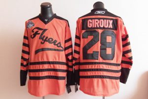 Flyers #28 Claude Giroux Orange 2012 Winter Winter Classic Embroidered NHL Jersey