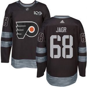 Flyers #68 Jaromir Jagr Black 1917-2017 100th Anniversary Stitched NHL Jersey