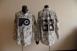 Flyers #68 Jaromir Jagr Camouflage Embroidered NHL Jersey